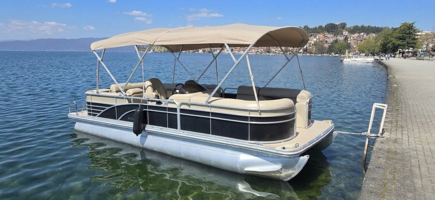 Lychnid Cruise catamaran boat on Lake Ohrid